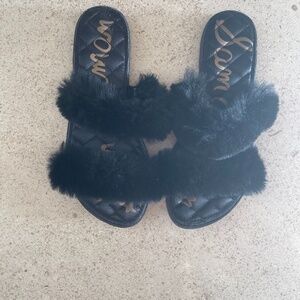 Sam Edelman Griselda fur trim flats